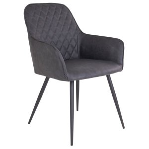 Valgomojo kėdė Harbo, tamsiai pilka