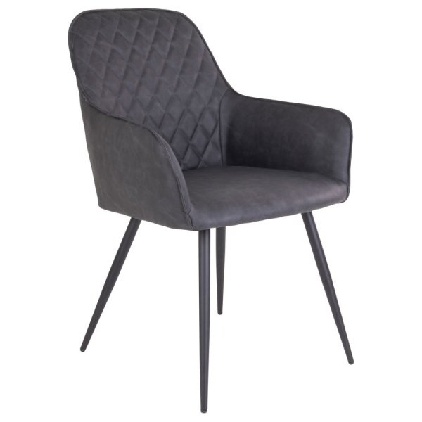 Valgomojo kėdė Harbo, tamsiai pilka