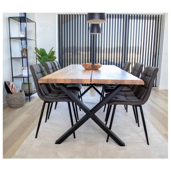 Valgomojo kėdė Middelfart, tamsiai pilka