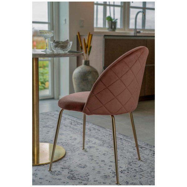 Valgomojo kėdė Geneve, rožinė