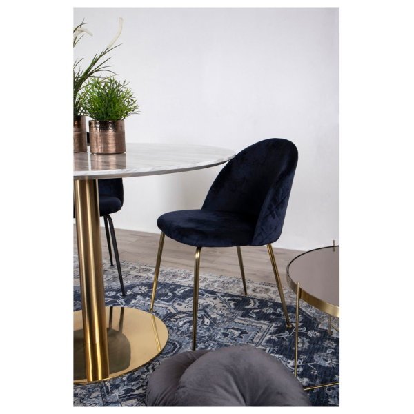 Valgomojo kėdė Geneve, mėlyna