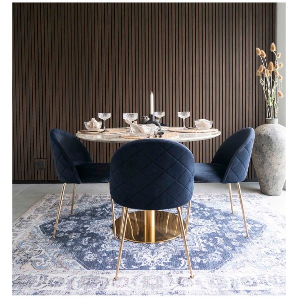 Valgomojo kėdė Geneve, mėlyna