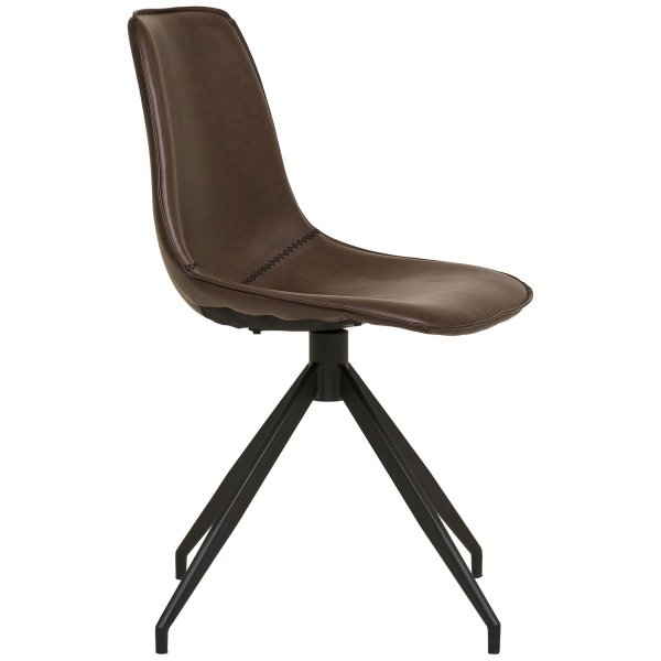 Valgomojo kėdė Monaco sukamoji, tamsiai ruda