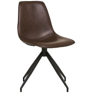 1001280 Valgomojo kėdė Monaco sukamoji, tamsiai ruda