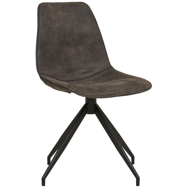 Valgomojo kėdė Monaco sukamoji, pilka