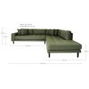 Kampinė sofa  Lido su atviru galu