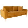 2,5 vietų sofa Lido, garstyčių geltona