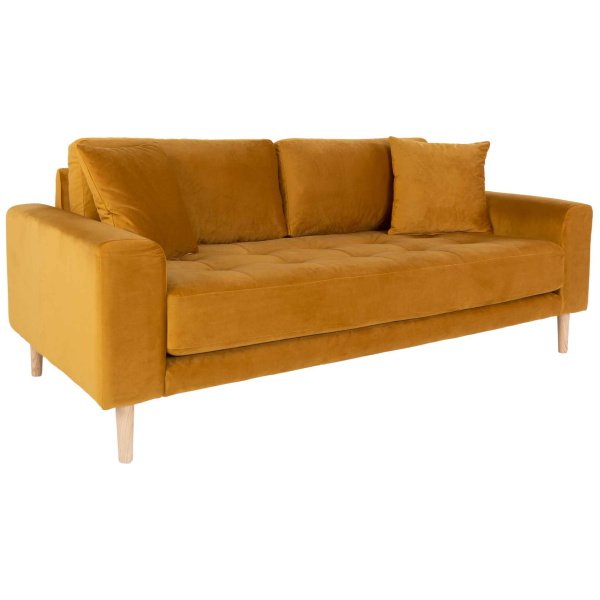 2,5 vietų sofa Lido, garstyčių geltona