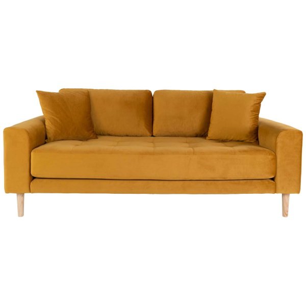 2,5 vietų sofa Lido, garstyčių geltona