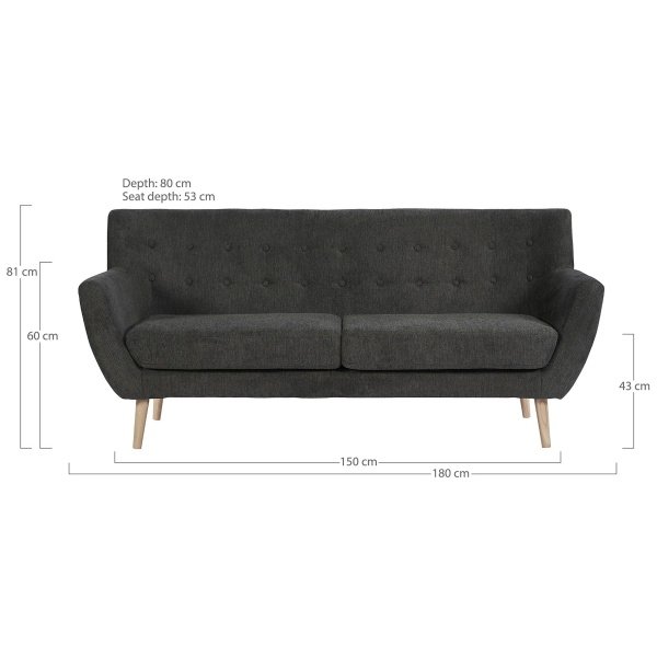 Trivietė sofa Monte