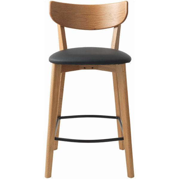 41114202-PERO-COUNTER-STOOL-BLACK-PU_1 Baro kėdė Pero