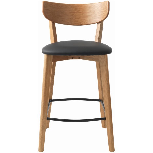 41114202-PERO-COUNTER-STOOL-BLACK-PU_1 Baro kėdė Pero