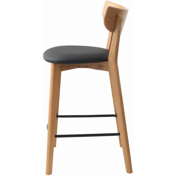 41114202-PERO-COUNTER-STOOL-BLACK-PU_2 Baro kėdė Pero