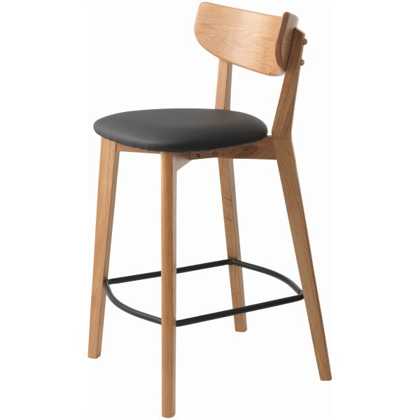 41114202-PERO-COUNTER-STOOL-BLACK-PU_3 Baro kėdė Pero