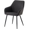 50790002-NOLAN-ARMCHAIR-STRIPE-DARK-GREY-PU_1 Fotelis Nolan