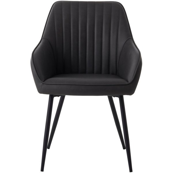 50790002-NOLAN-ARMCHAIR-STRIPE-DARK-GREY-PU_2 Fotelis Nolan