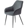 50790004-NOLAN-ARMCHAIR-STRIBE-DARK-GREY-VELVET_1 Fotelis Nolan
