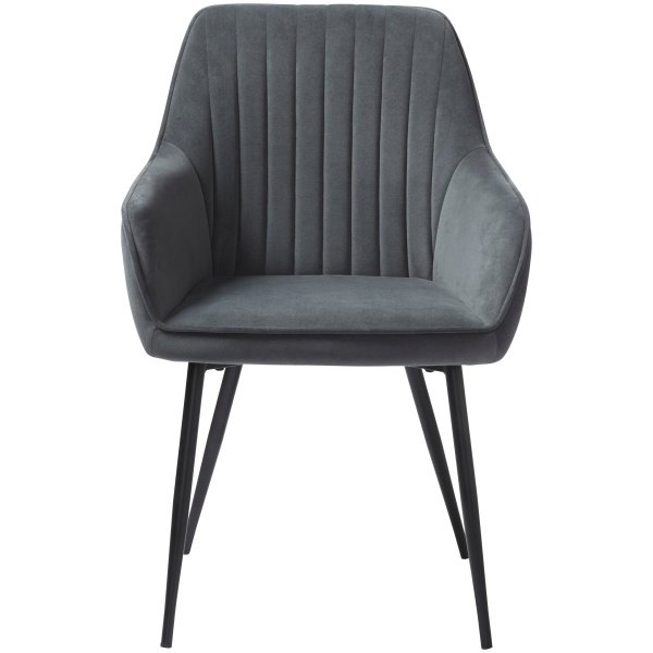 50790004-NOLAN-ARMCHAIR-STRIBE-DARK-GREY-VELVET_2 Fotelis Nolan