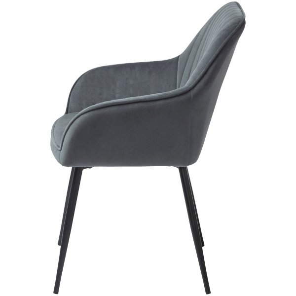 50790004-NOLAN-ARMCHAIR-STRIBE-DARK-GREY-VELVET_3 Fotelis Nolan