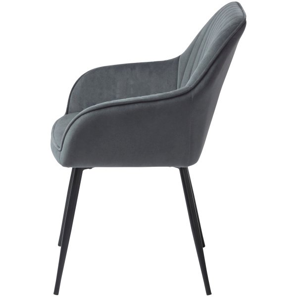 50790004-NOLAN-ARMCHAIR-STRIBE-DARK-GREY-VELVET_3 Fotelis Nolan