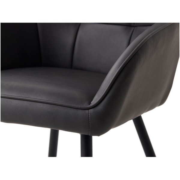 50800002-NOLAN-ARMCHAIR-SQUARE-DARK-GREY-PU_D2 Fotelis Nolan