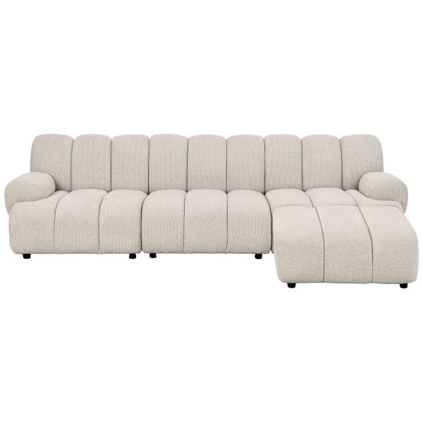 Modulinė sofa Taza 3,5 vietos su pufu
