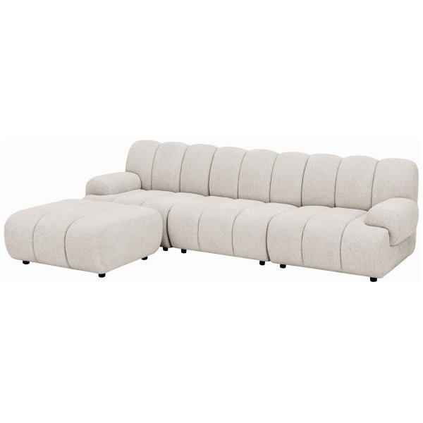 Modulinė sofa Taza 3,5 vietos su pufu